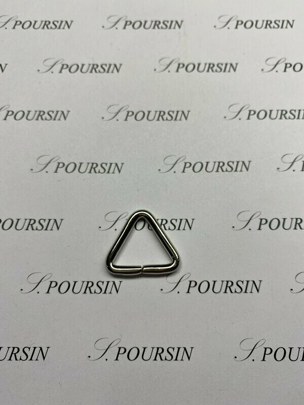 Triangle 20x17x3,4 Non Soudé Laiton Nickel - lot de 10 pièces