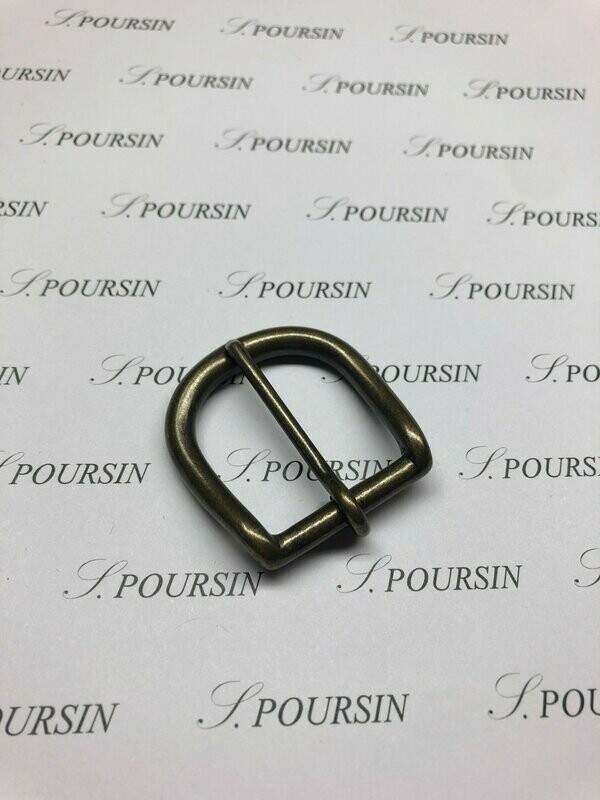 Boucle 253/30 Laiton Poli Bille Bronzé Antic Verni - lot de 2 pièces