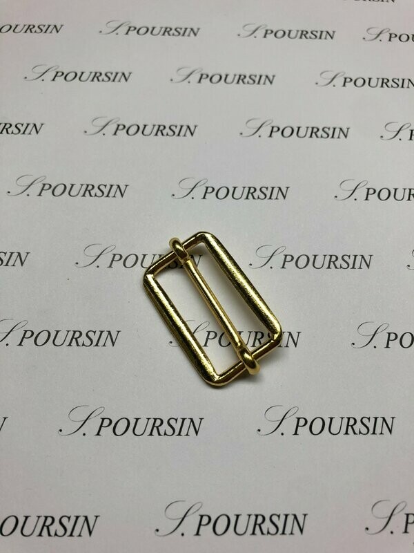 Boucle à Coulisse 32x16 Légère Soudée Estampée Laiton Doré Or 3N - Bonne Affaire! - lot de 5 pièces