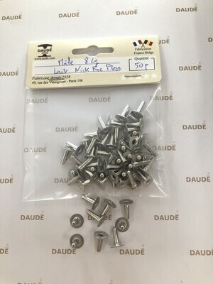 Male simple 8 Long Laiton - lot de 50 pièces, Finition: Nickel Free