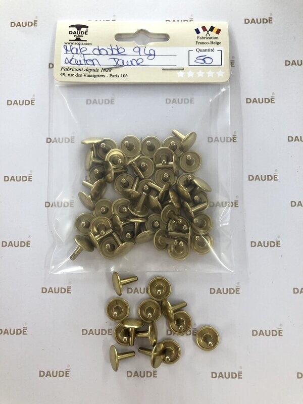 Male double 9 Long Laiton - lot de 50 pièces