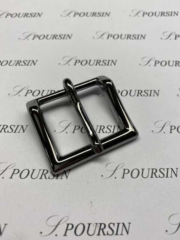Boucle 627/32 Ardillon Fort Laiton Poli Main Ruthénium - 1 pièce