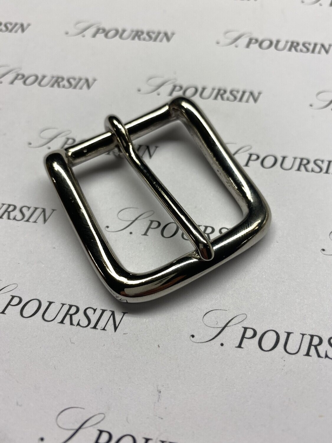 Boucle Lyre 30 Maro Laiton Poli Bille Nickel - 1 pièce