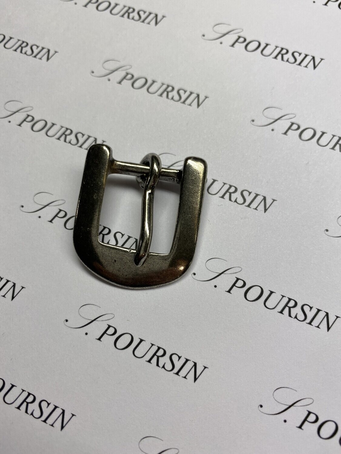 Boucle 639/18 Laiton Vieil Argent Clair Verni - lot de 2 pièces