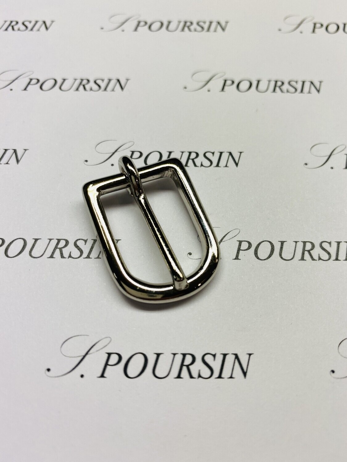 Boucle DL 16mm Laiton Poli Nickel - lot de 4 pièces