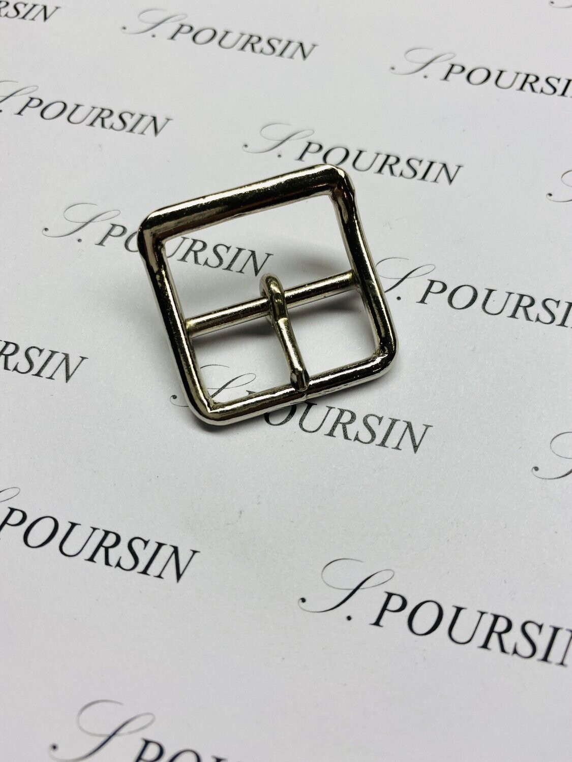 Boucle Vélo 23mm Soudée Laiton Nickel - lot de 4 pièces