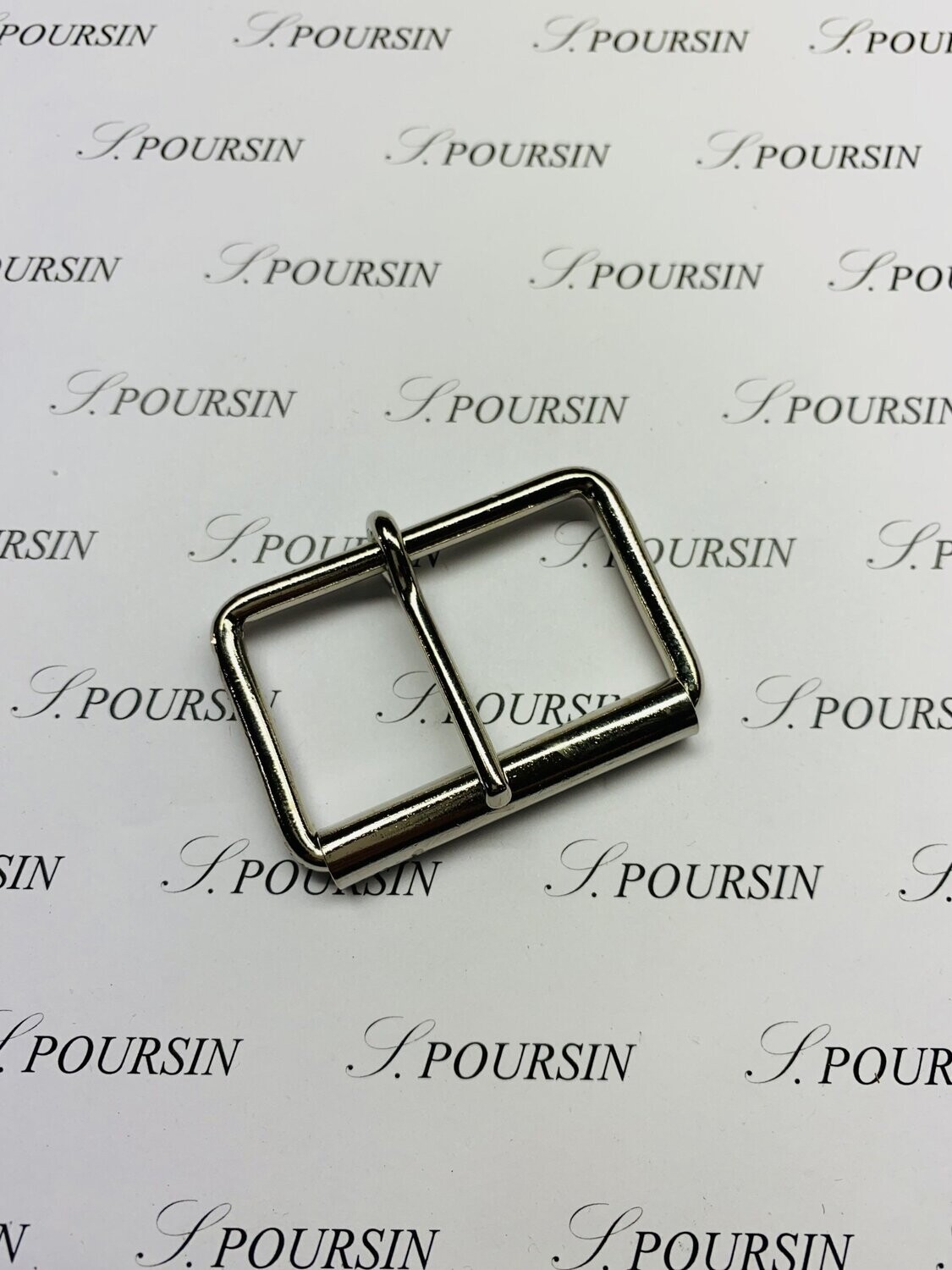 Boucle à Rouleau 50x30x4,4 Non Soudée Laiton Nickel -  lot de 5 pièces