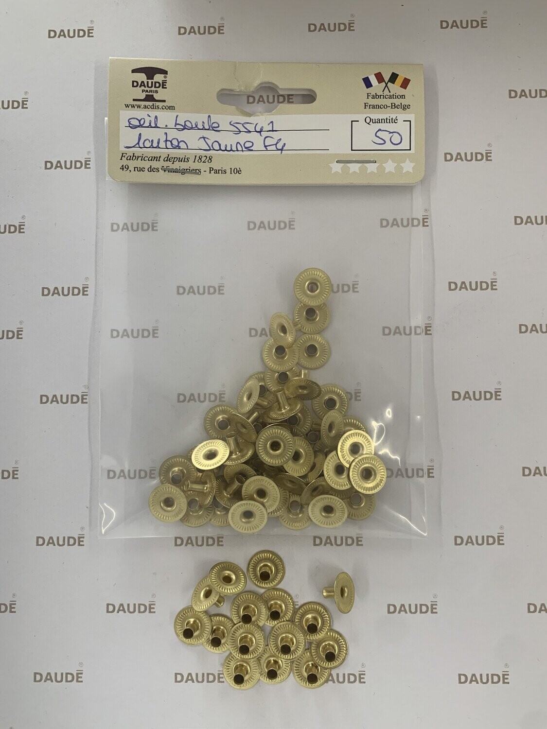 Oeillet de boule 5541 Laiton - lot de 50 pièces