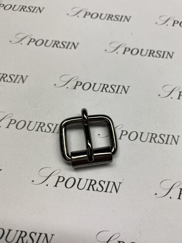 Boucle à Rouleau 16x3,4 Non Soudée Laiton Nickel Noir Verni - lot de 10 pièces