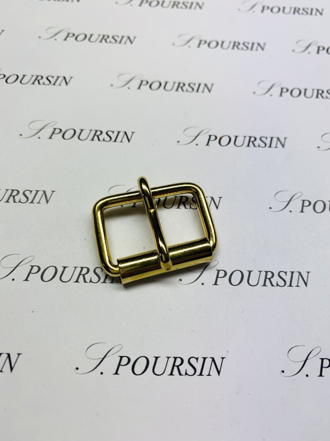 Boucle à Rouleau 25x15x3,4 Non Soudée Laiton Poli Bille - lot de 5 pièces