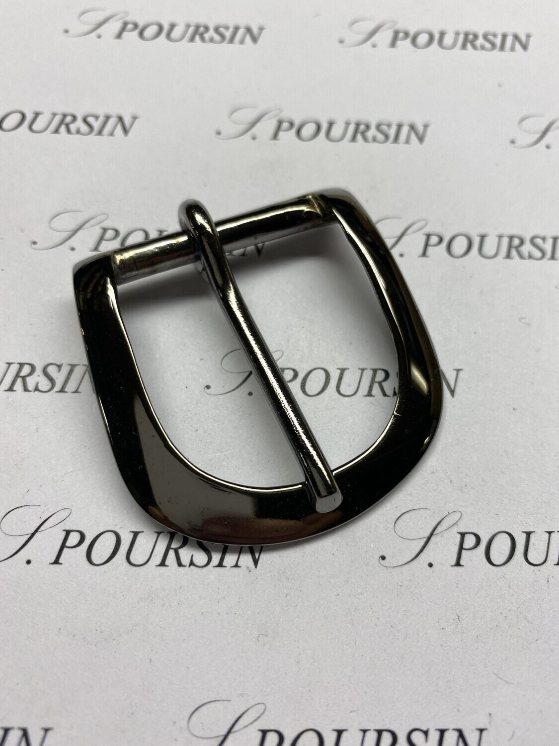 Boucle 649/30 Laiton Poli Nickel Noir Verni - lot de 2 pièces
