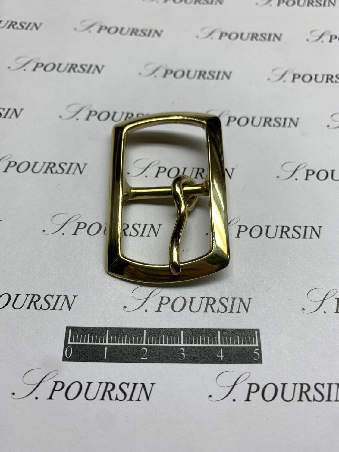 Boucle 38/25 Laiton Poli Main Verni - lot de 2 pièces