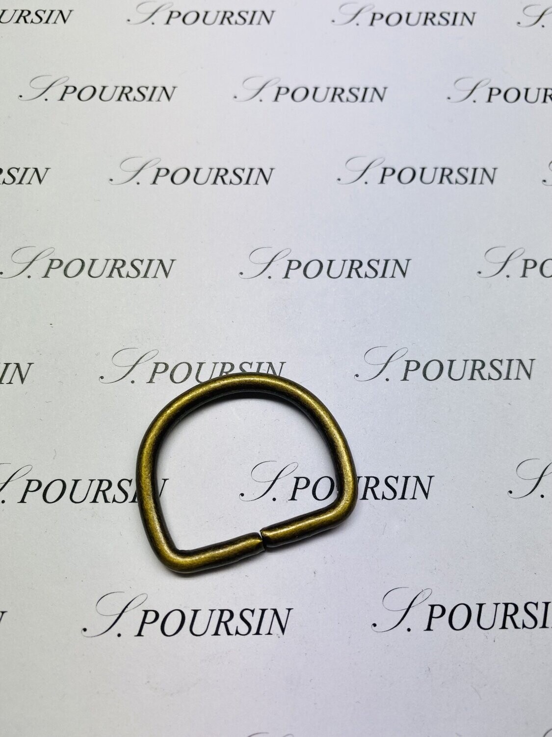 Dé 1/2 Rond 30x39 Non Soudé Laiton Bronzé Antic Verni - lot de 10 pièces