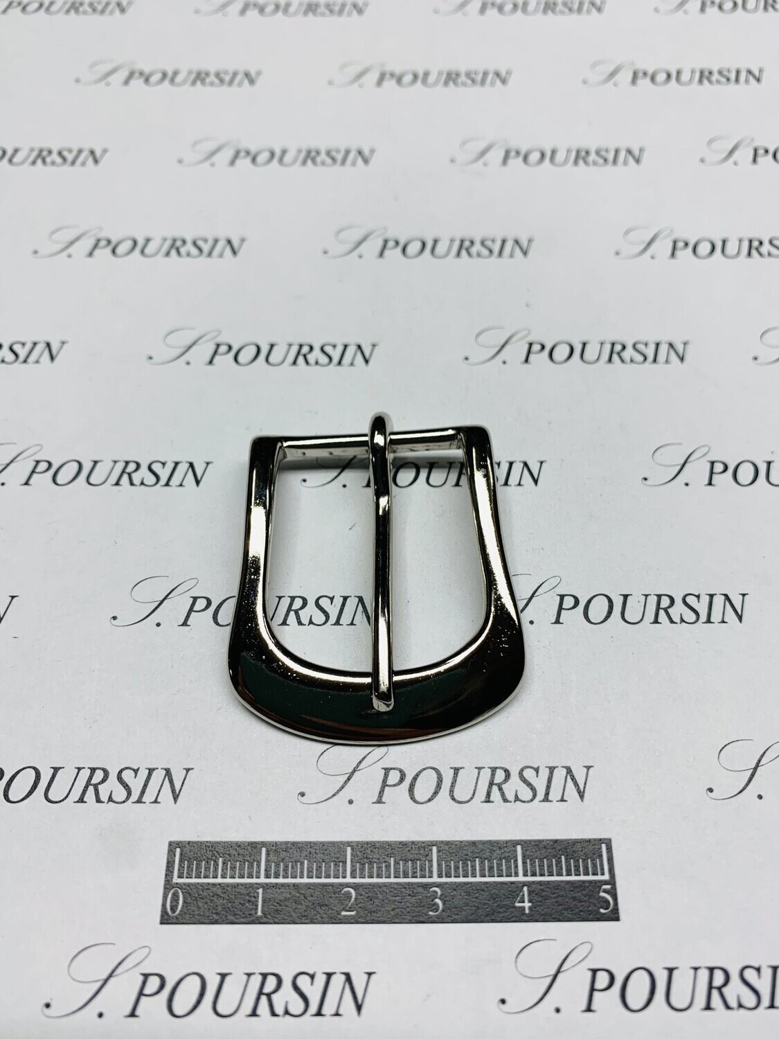 Boucle 27/25 Laiton Poli Bille Nickel - lot de 2 pièces
