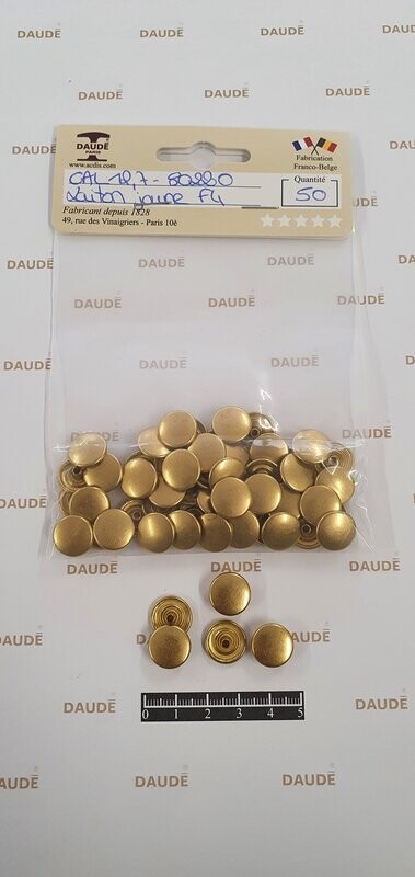 Calotte 1-80220 / 12,7mm Laiton - lot de 50 pièces