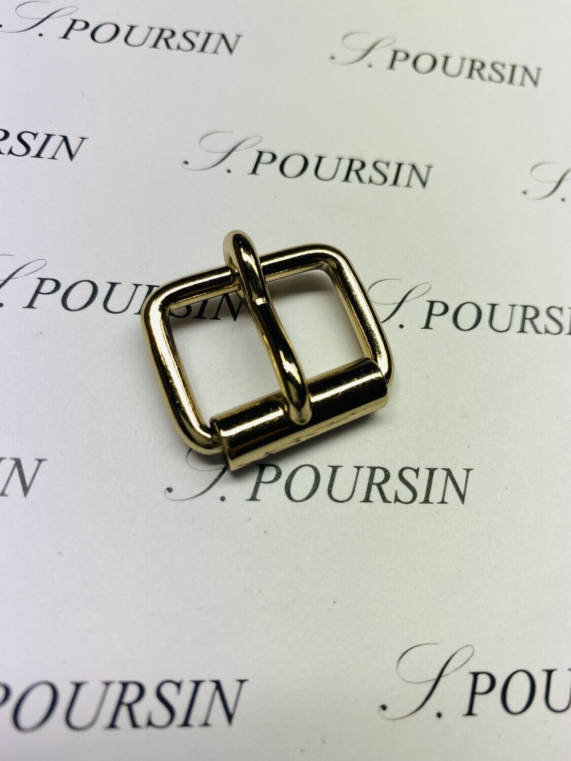 Boucle à Rouleau 20x15x3,4 Non Soudée Laiton Poli Bille Doré Or Clair 0,5N Verni -  lot de 5 pièces