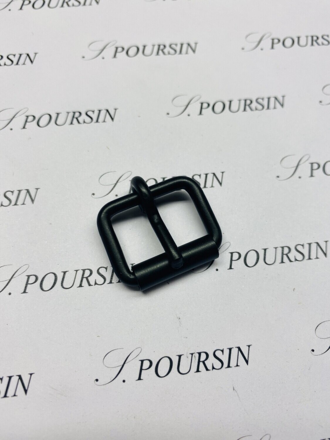 Boucle à Rouleau 20x15x3,4 Non Soudée Laiton Poli Noir Satiné - lot de 5 pièces