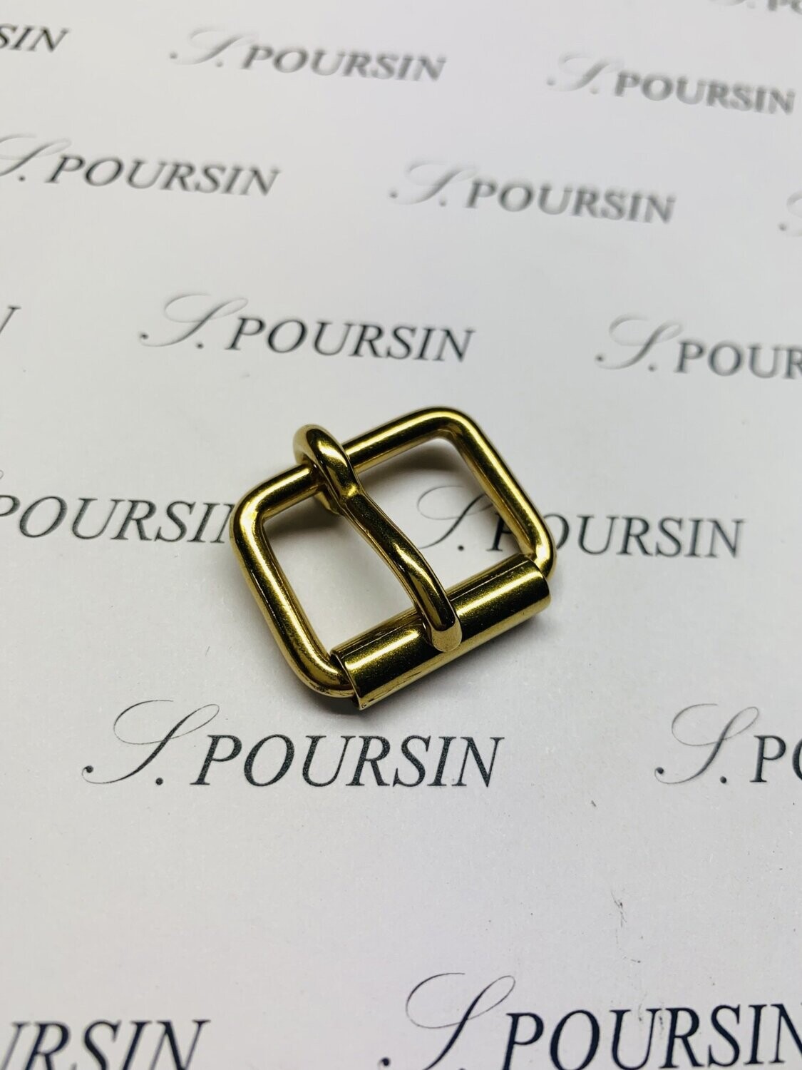 Boucle à Rouleau 20x15x3,4 Non Soudée Laiton Poli Bille   - lot de 10 pièces