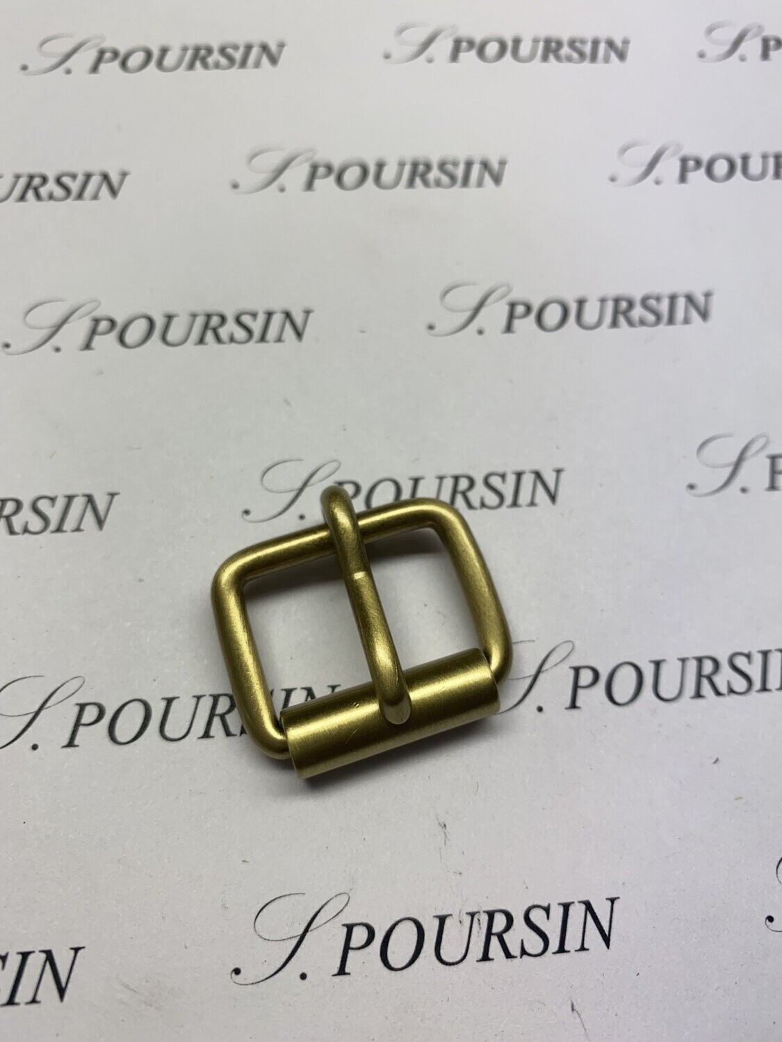 Boucle à Rouleau 20x15x3,4 Non Soudée Laiton Brossé Verni - lot de 4 pièces