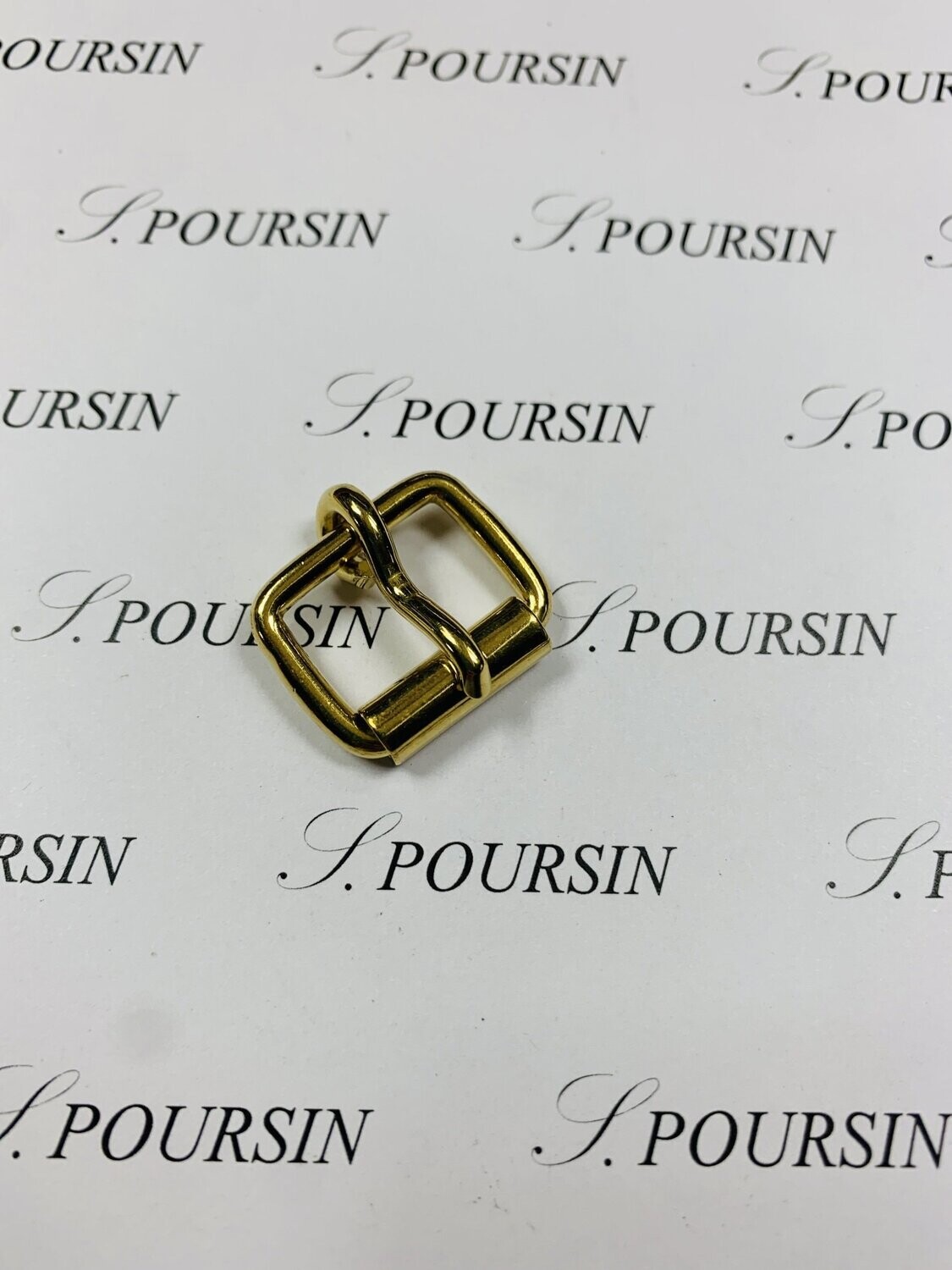 Boucle à Rouleau 18x12x3,4 Non Soudée Laiton Poli Bille - lot de 10 pièces