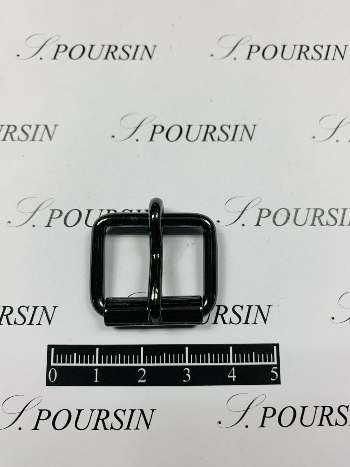 Boucle à Rouleau 22x17x3,4 Non Soudée Laiton Nickel Noir Verni - lot de 10 pièces