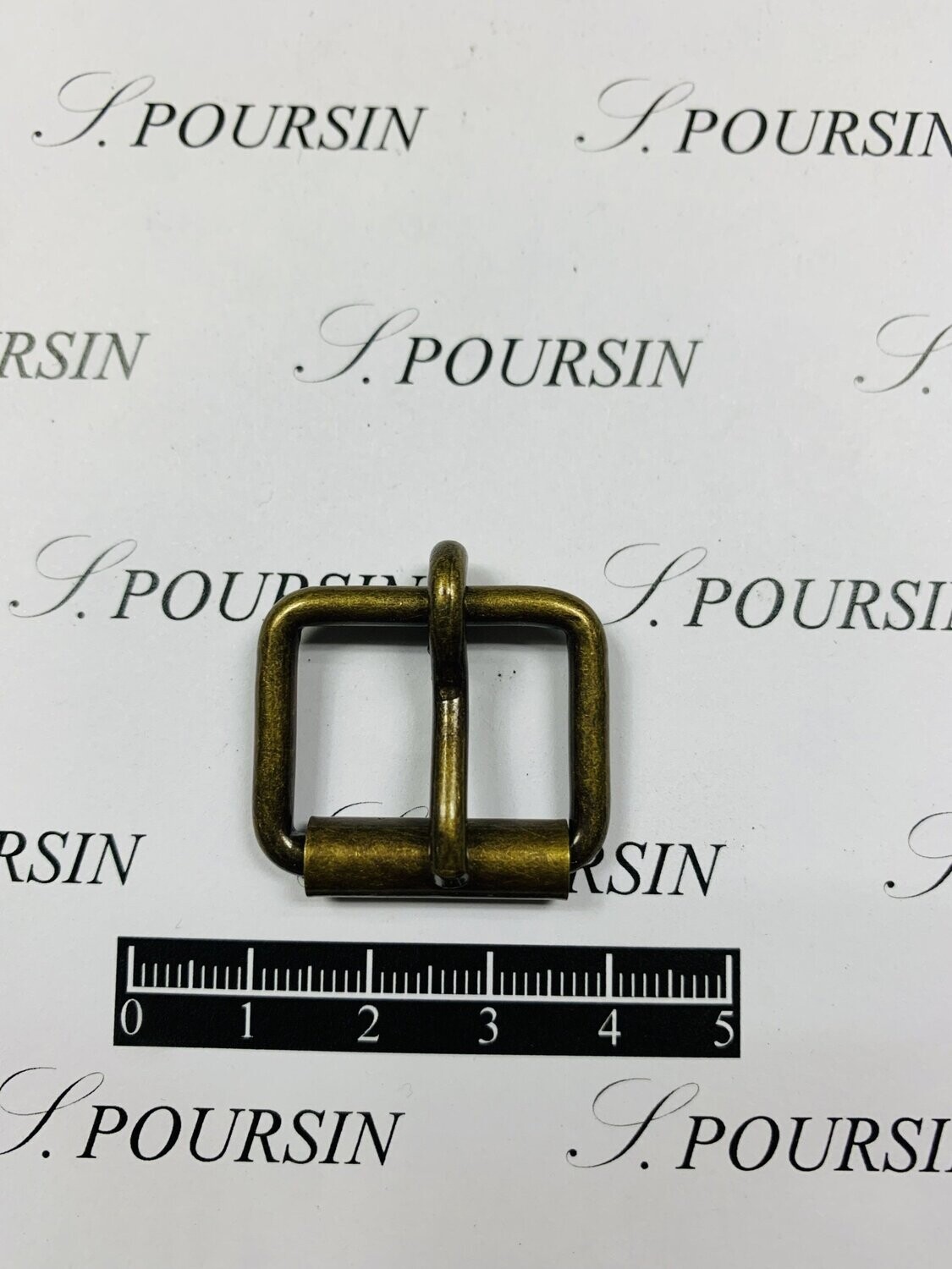 Boucle à Rouleau 22x17x3,4 Non Soudée Laiton Bronzé Antic Verni - lot de 10 pièces