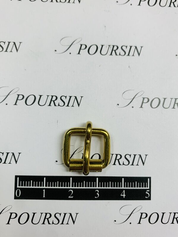 Boucle à Rouleau 12x10x2,7 Non Soudée Laiton Poli Bille - lot de 10 pièces