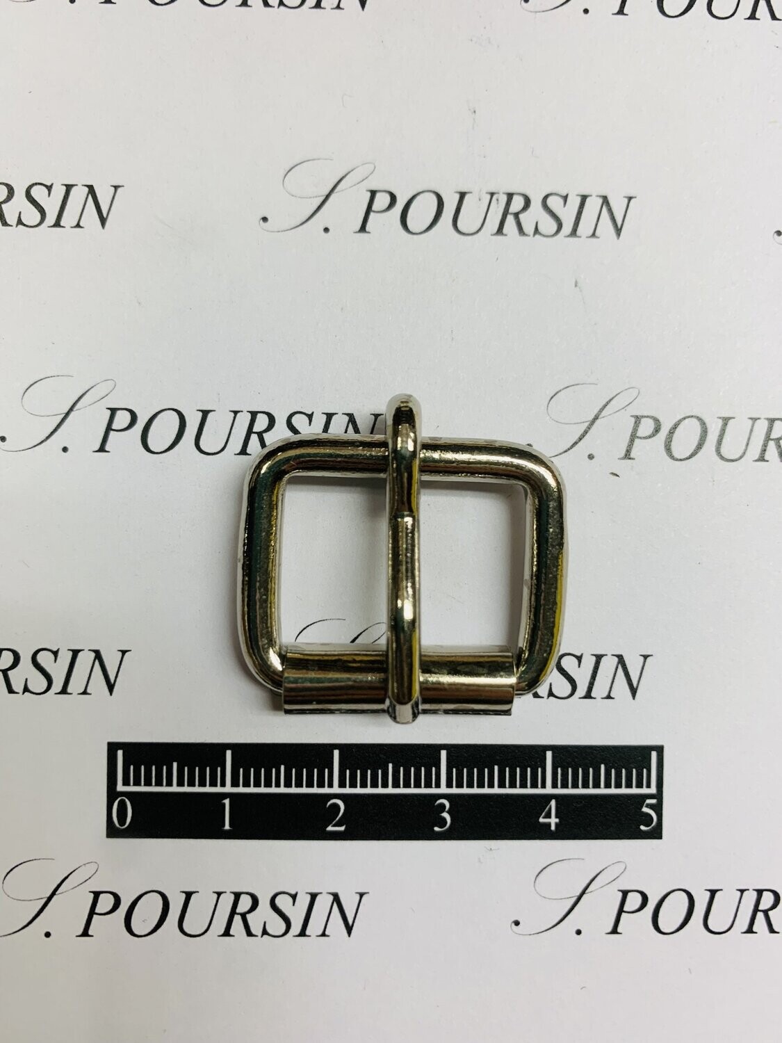 Boucle à Rouleau 20x18x3,9 Non Soudée Laiton Poli Bille Nickel - lot de 10 pièces