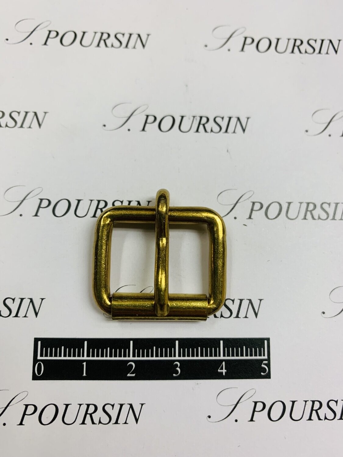 Boucle à Rouleau 20x18x3,9 Non Soudée Laiton Poli Verni - lot de 10 pièces