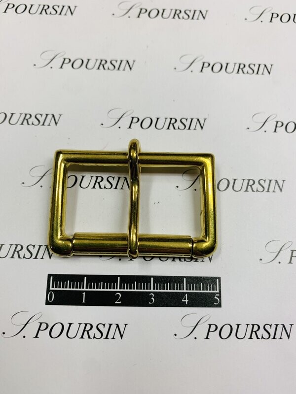 Boucle Anglaise 40mm Laiton Poli Bille - lot de 2 pièces