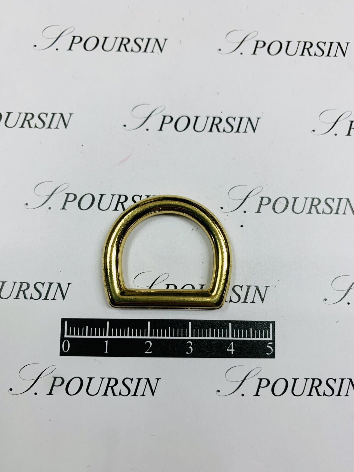 Dé fondu 20mm Laiton Poli Main Verni - lot de 2 pièces