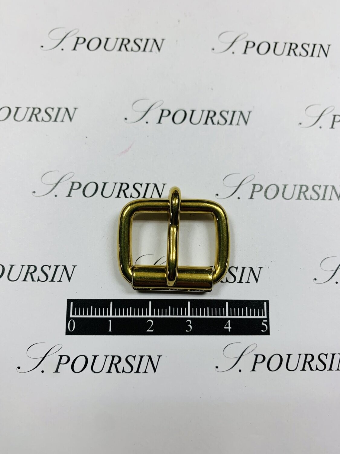 Boucle à Rouleau 20x14x3,9 Non Soudée Laiton Poli Bille - lot de 10 pièces