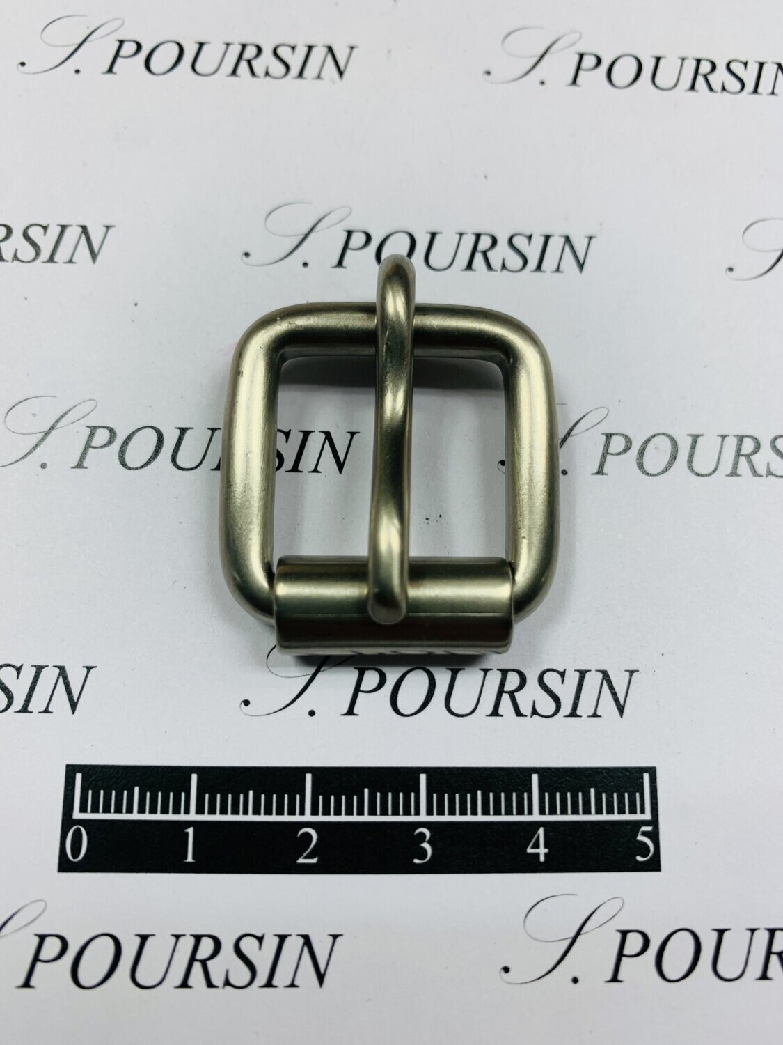 Boucle à Rouleau 20x20x4,9 Non Soudée Laiton Nickel Brossé - lot de 5 pièces
