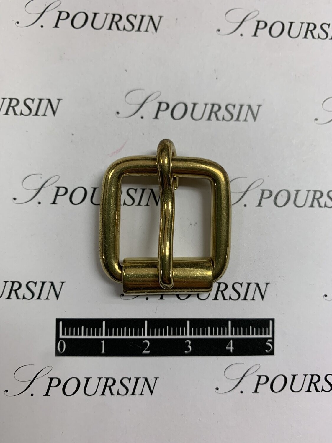 Boucle à Rouleau 20x20x4,9 Non Soudée Laiton Poli Bille - lot de 10 pièces