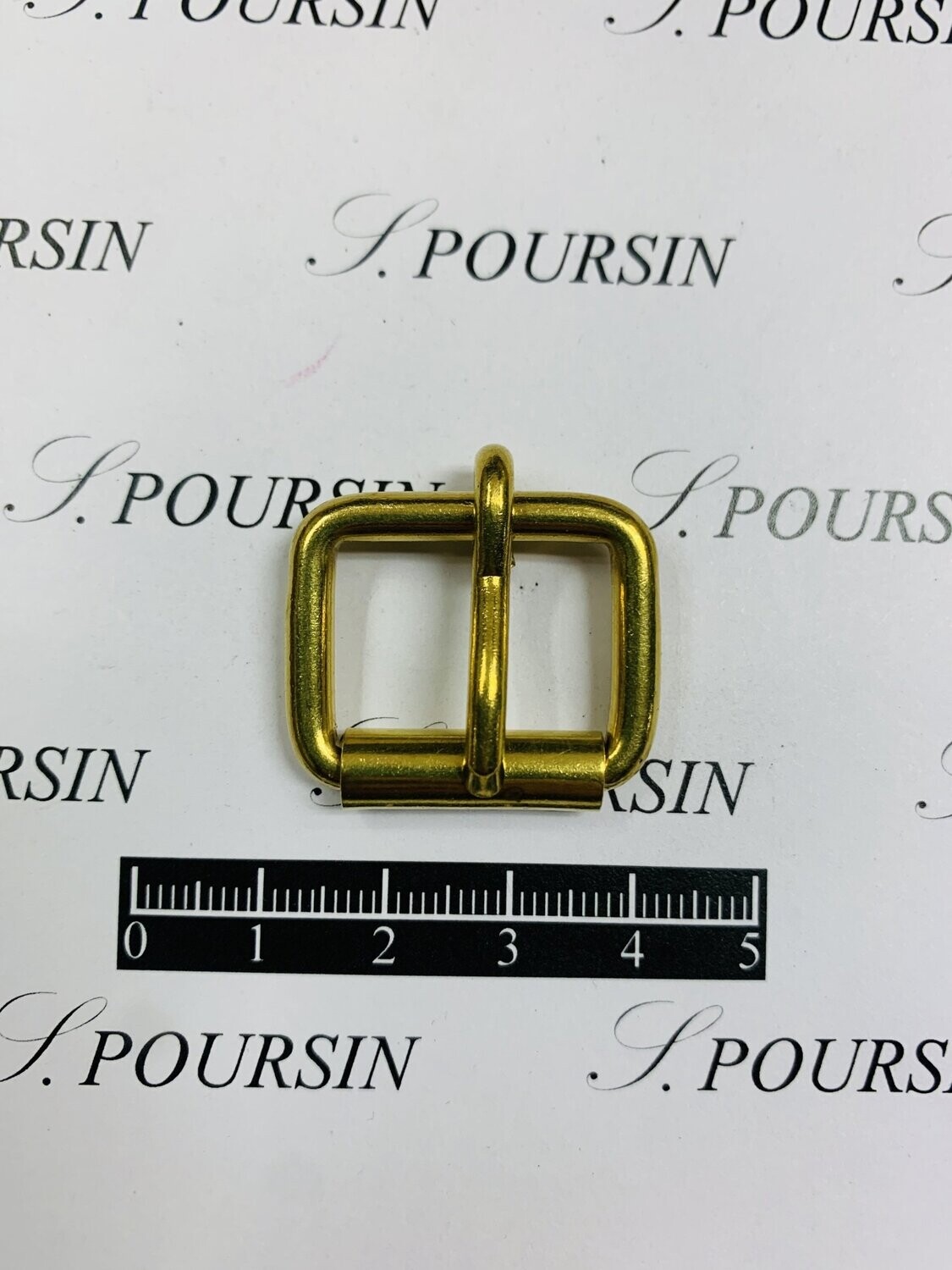 Boucle à Rouleau 23x18x3,9 Non Soudée Laiton Poli Bille - lot de 10 pièces