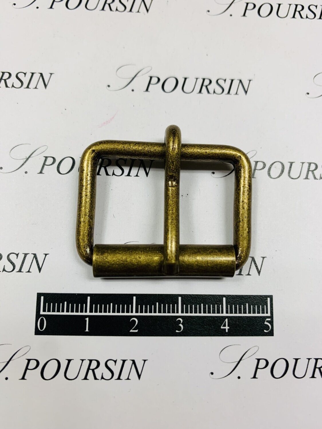 Boucle à Rouleau 30x20x3,9 Non Soudée Laiton Bronzé Antic Clair Verni - lot de 5 pièces