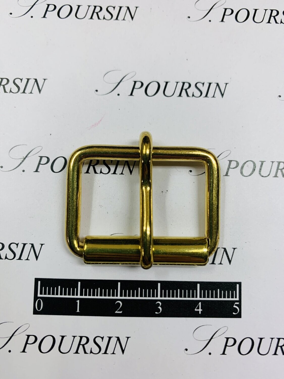 Boucle à Rouleau 30x20x3,9 Non Soudée Laiton Poli Bille  - lot de 5 pièces