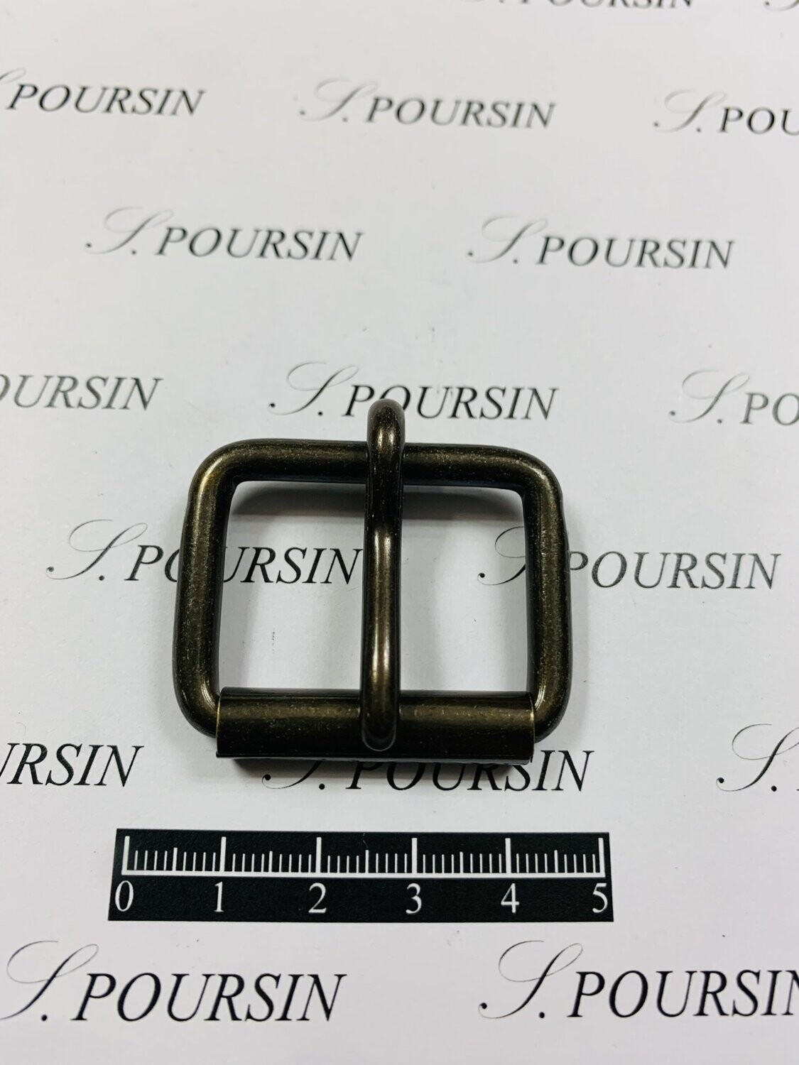 Boucle à Rouleau 32x22x4,9 Non Soudée Laiton Bronzé Antic Foncé Verni - lot de 5 pièces