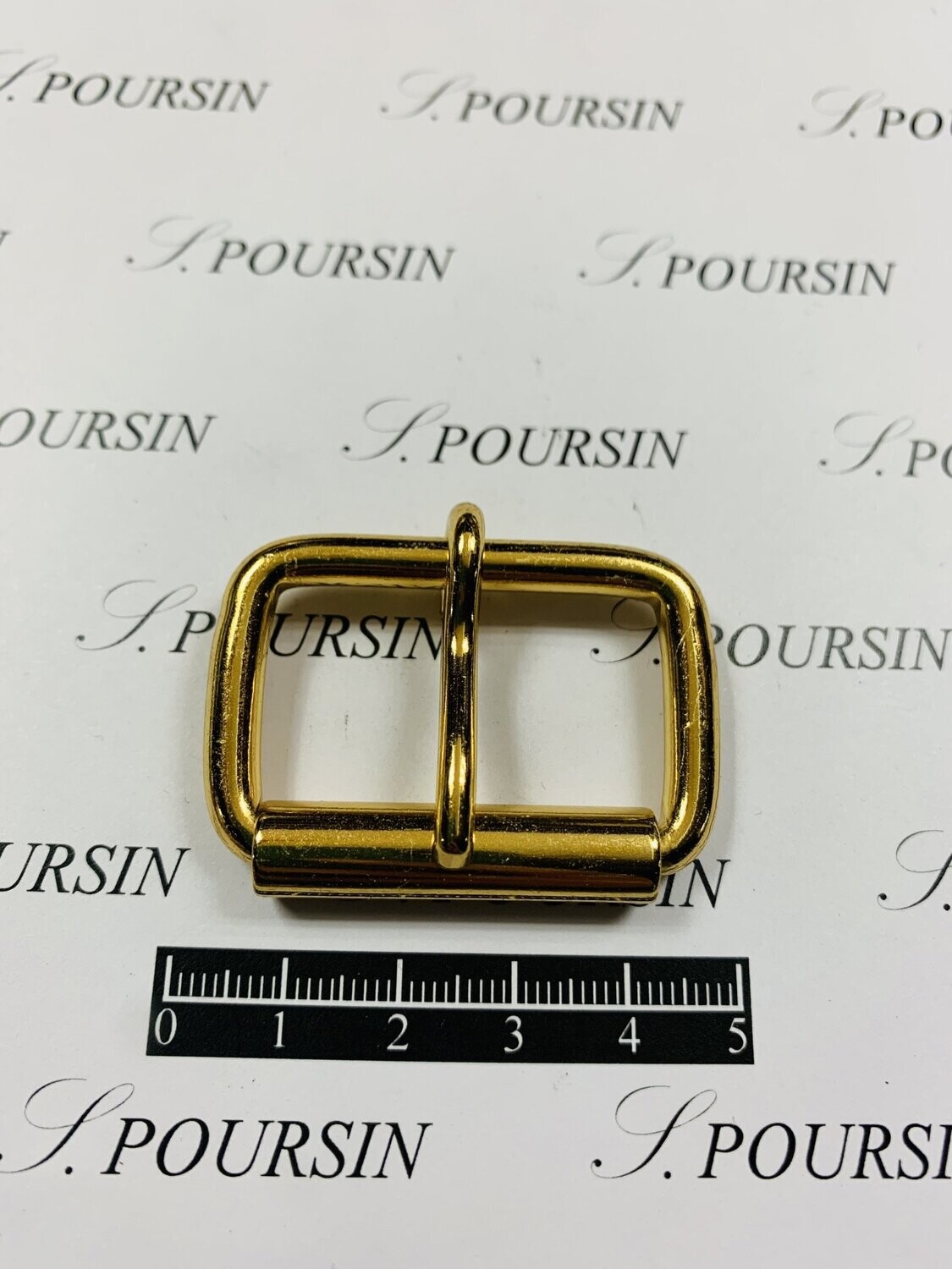 Boucle à Rouleau 35x32x4,9 Non Soudée Laiton Poli bille Doré Or3N Verni - Bonne Affaire! - lot de 5 pièces