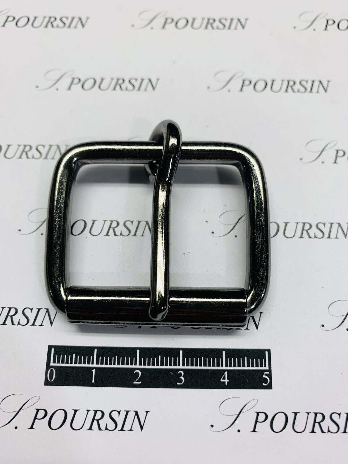 Boucle à Rouleau 40x30x5,9 Non Soudée Laiton Nickel Noir Verni - Bonne Affaire! - lot de 2 pièces