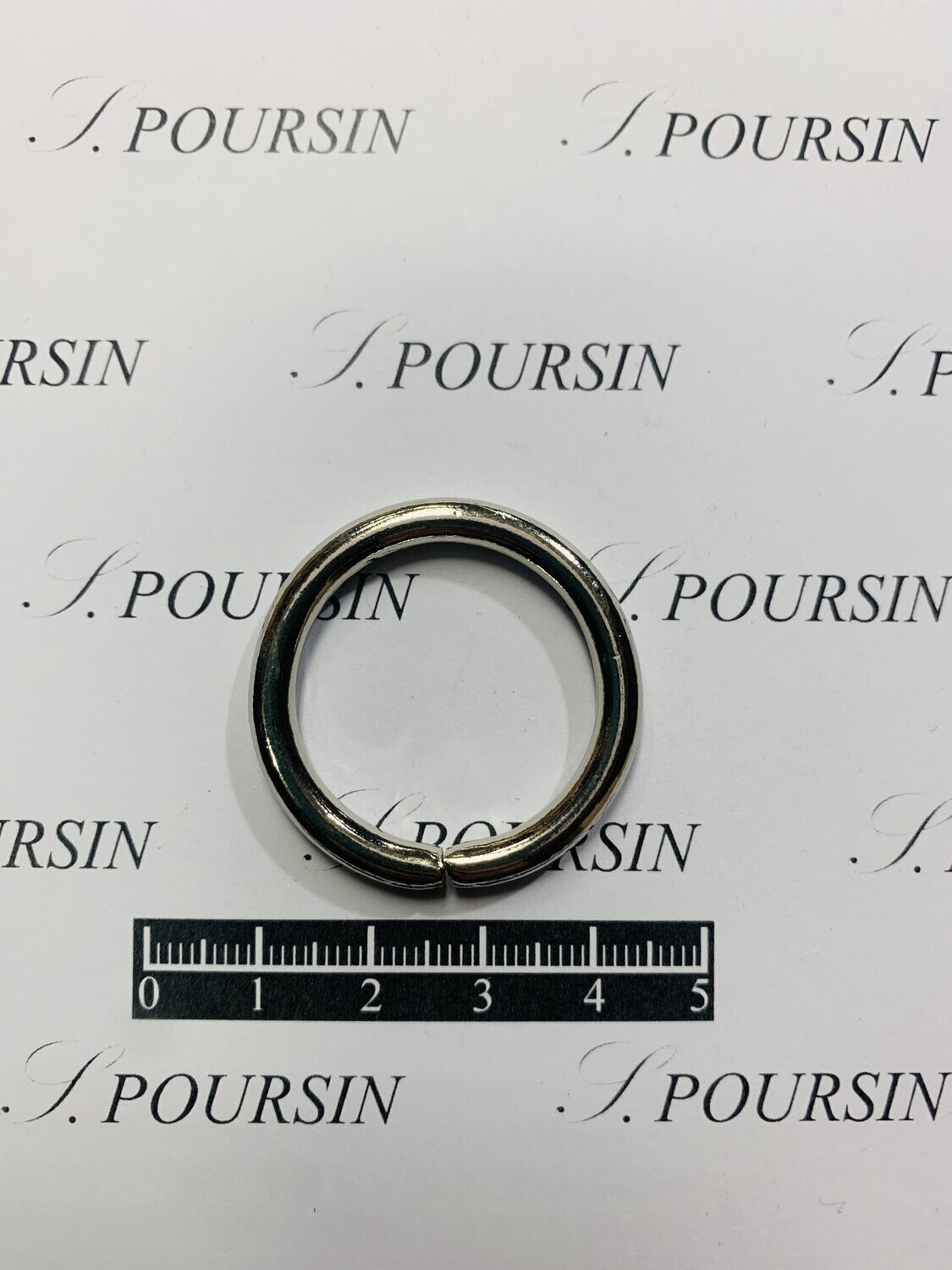 Anneau Non Soudé 25x39 Laiton Nickel -  lot de 10 pièces
