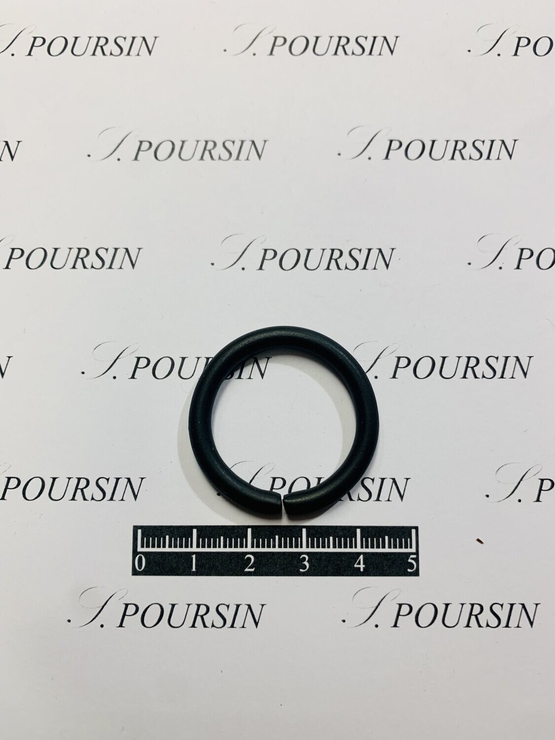 Anneau Non Soudé 25x39 Laiton Noir Mat Verni - Bonne Affaire !  -  lot de 10 pièces
