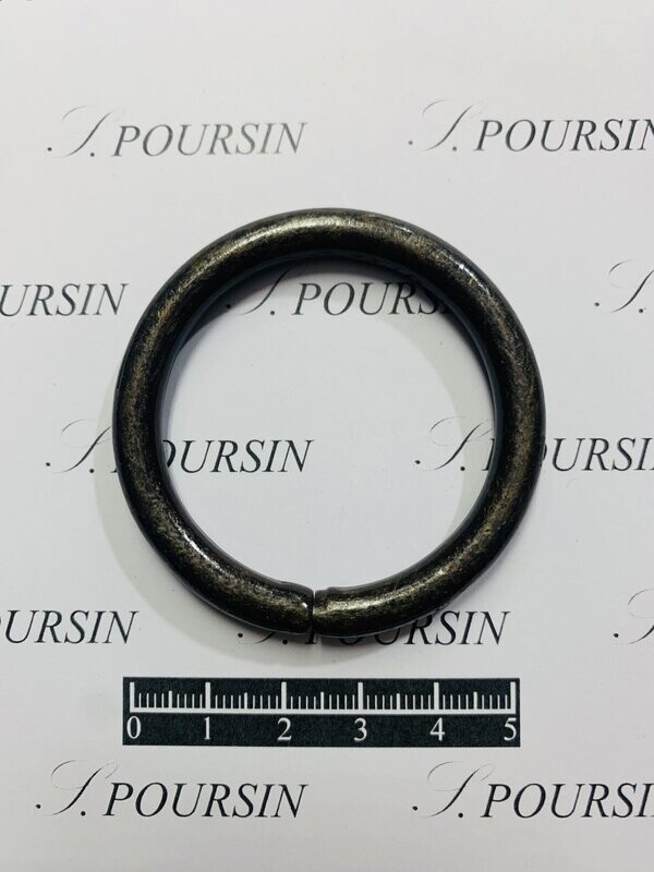Anneau Non Soudé 40x59 Laiton Bronze Antic Foncé Verni - Vintage  - lot de 4 pièces