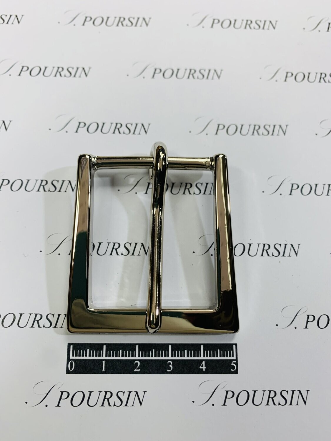 Boucle 35/35 Laiton Poli Nickel  - lot de 1 pièce