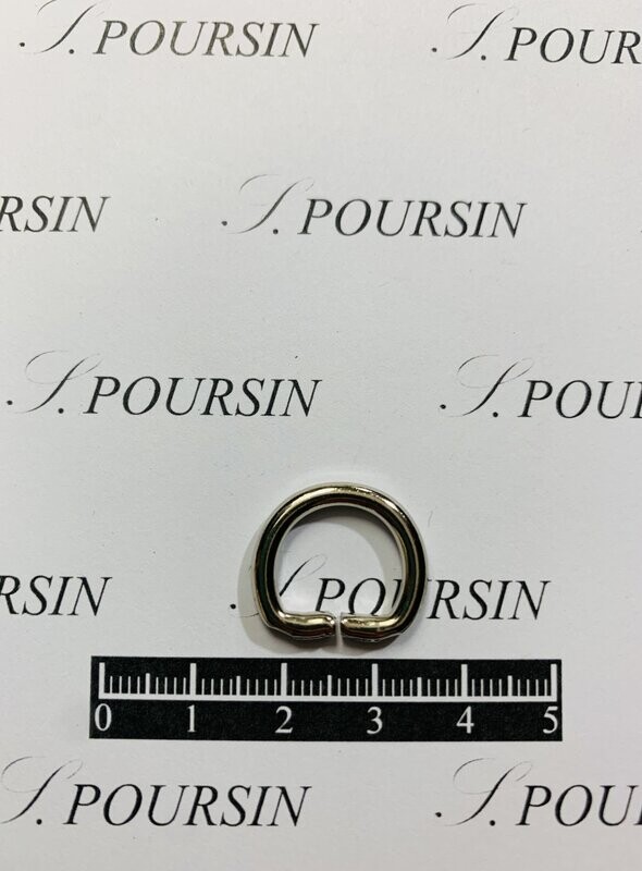 Dé 1/2 Rond 10x27 Non Soudé Laiton Nickel - lot de 10 pièces