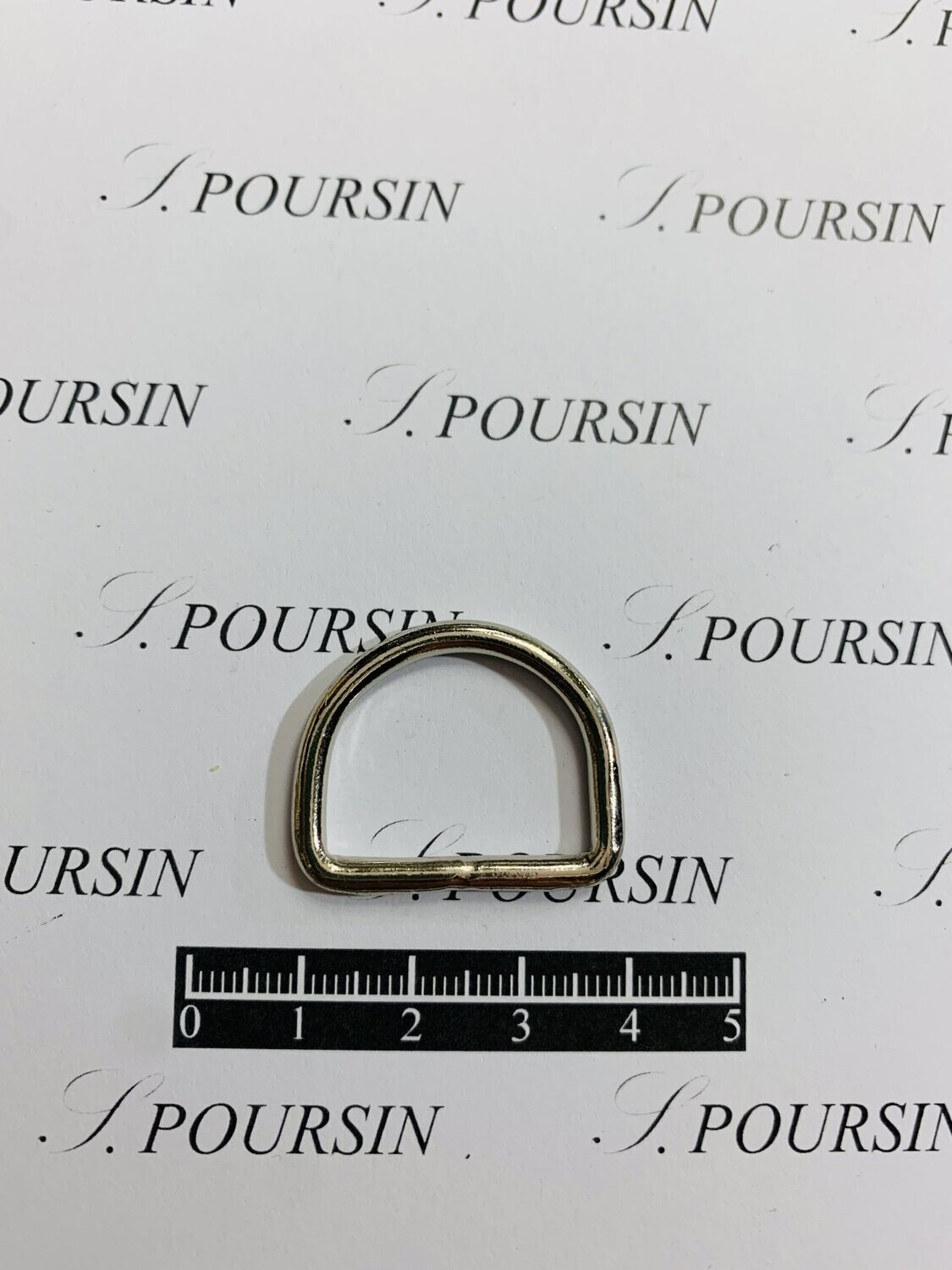 Dé 1/2 Rond 22x30 Soudée Laiton Poli Bille Nickel  - lot de 10 pièces