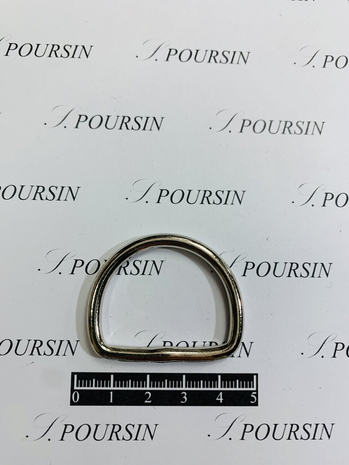 Dé 1/2 Rond 30x39 Soudé Laiton Poli Bille Nickel -  lot de 10 pièces