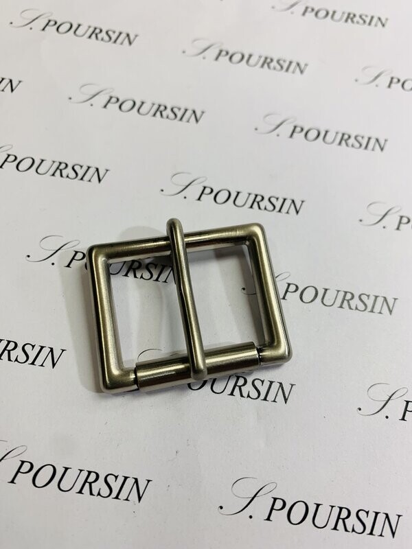 Boucle Anglaise 30mm Laiton Poli Main Nickel Brossé - lot de 2 pièces