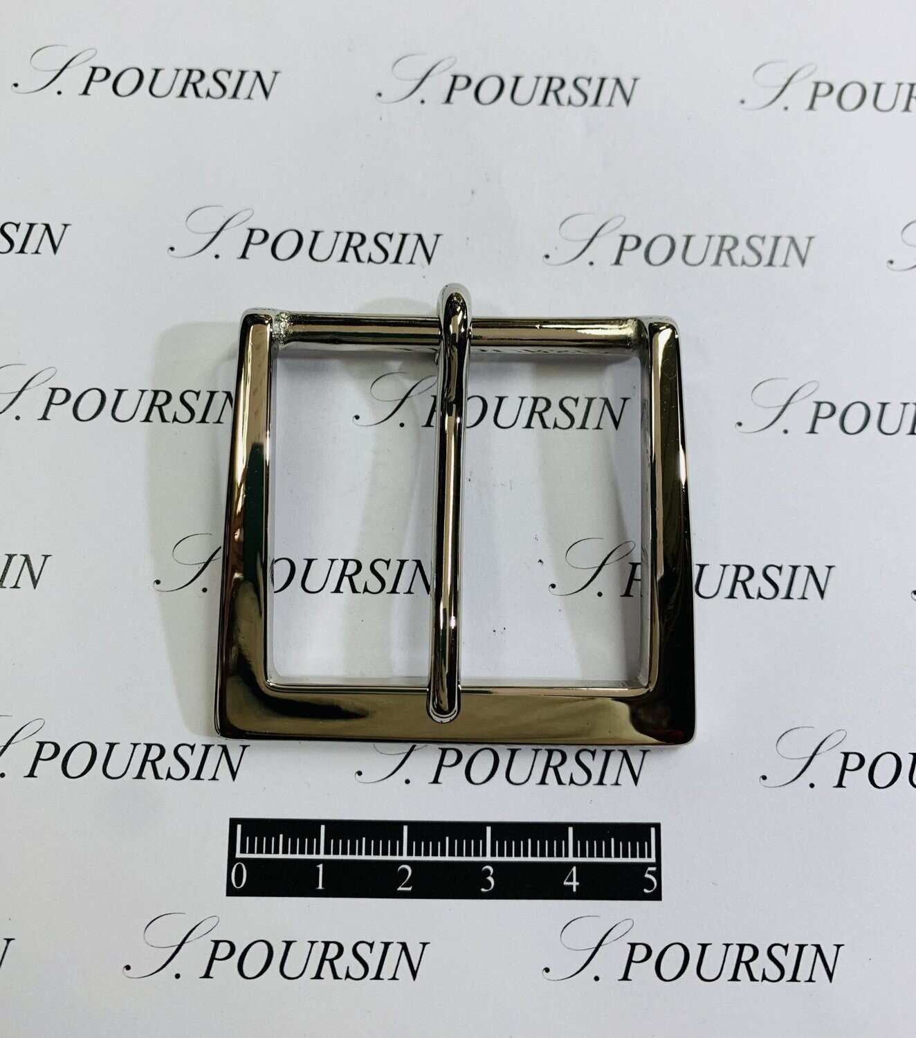 Boucle 35/45 Laiton Poli Main Nickel -  1 pièce