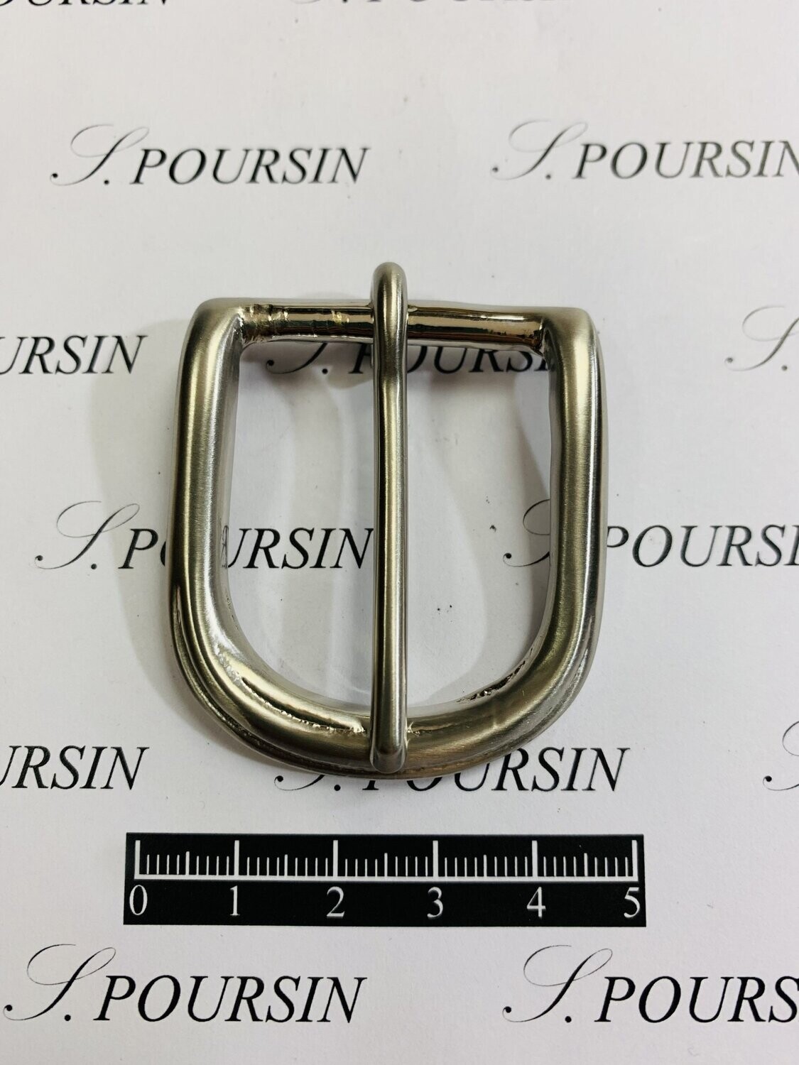 Boucle 1356/30 Laiton Poli Main Nickel Brossé - 1 pièce